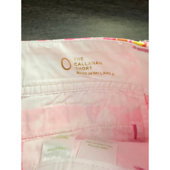Lilly Pulitzer Callahan Shorts Pink Print Casual Everyday Sunny Day Size 0 - Picture 5 of 6